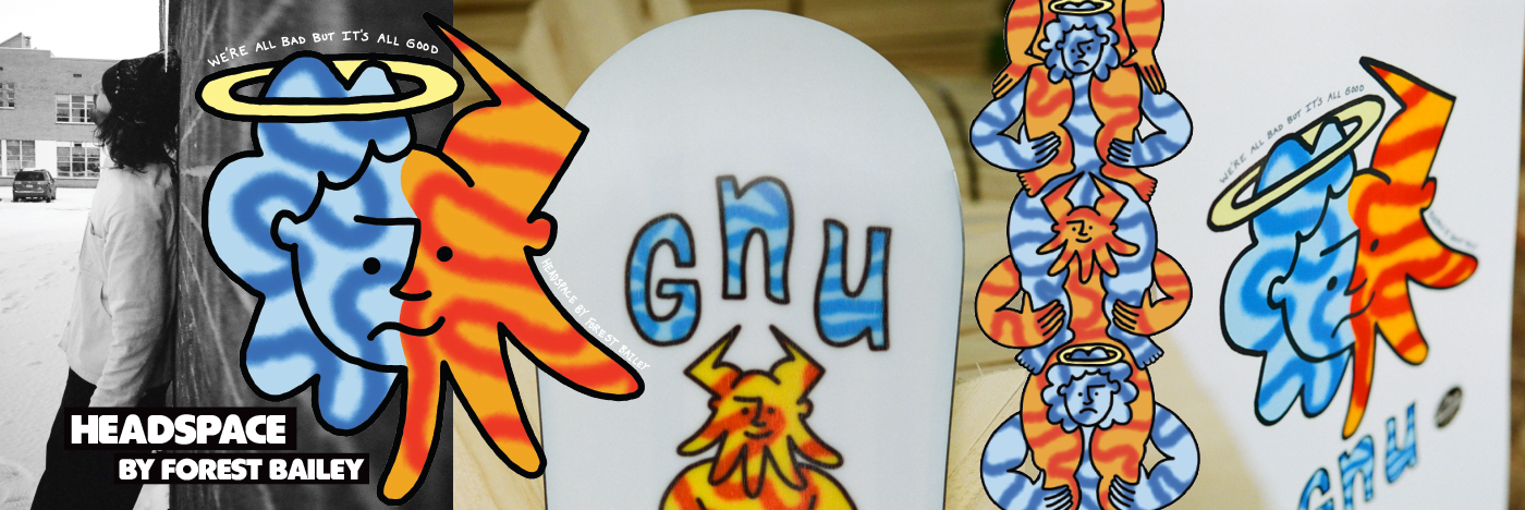 2023 2024 Gnu Forest Bailey Headspace Snowboard
